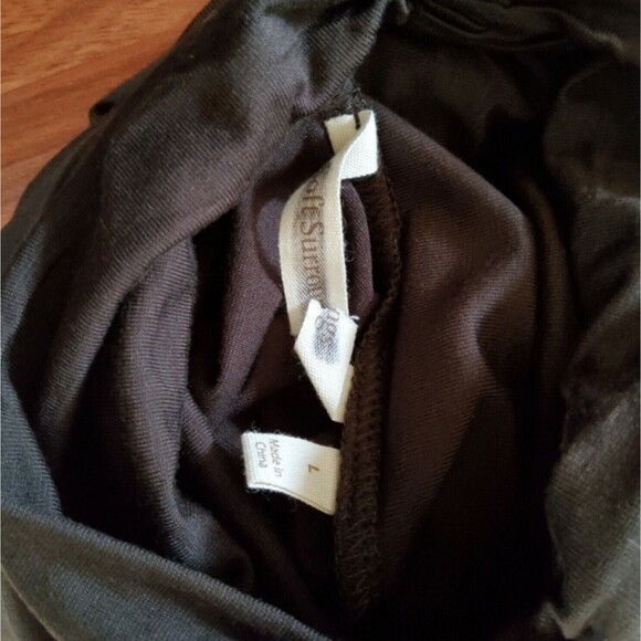 Soft Surroundings Turtleneck Long Sleeve Top Size L Brown New - Picture 4 of 5